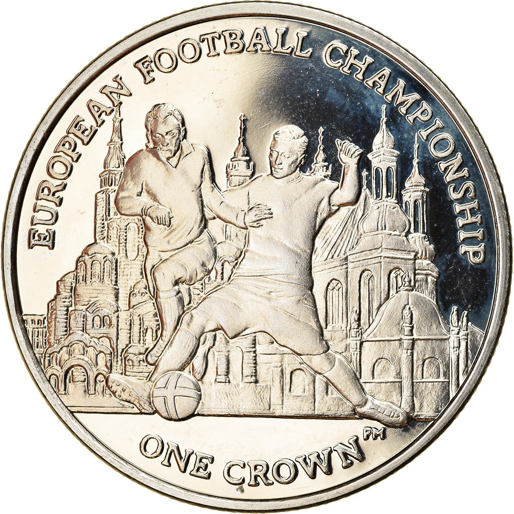 Coin, Isle of Man, Elizabeth II, Crown, 2012, Pobjoy Mint, Coupe d'Europe de