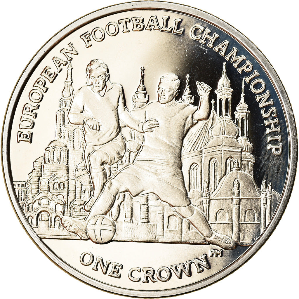 Coin, Isle of Man, Elizabeth II, Crown, 2012, Pobjoy Mint, Coupe d'Europe de