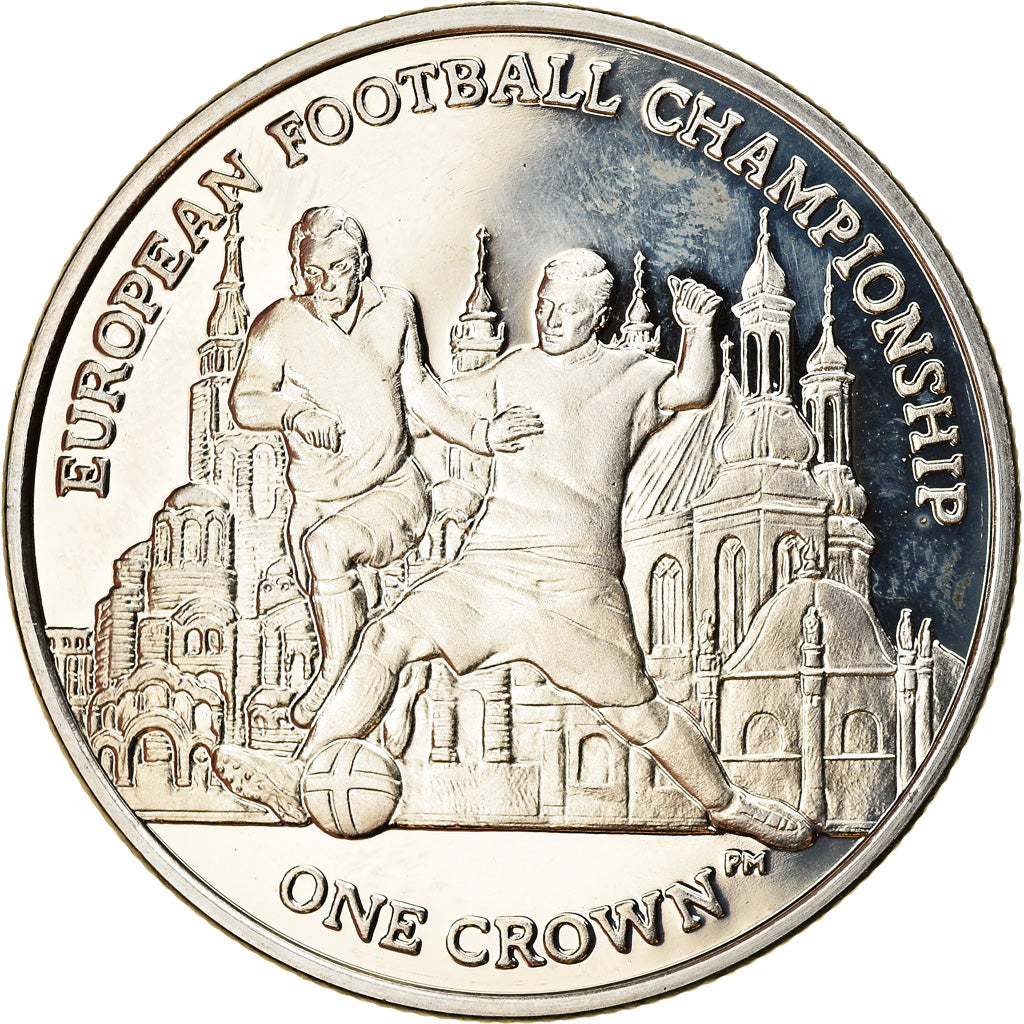 Monnaie, Isle of Man, Elizabeth II, Crown, 2012, Pobjoy Mint, Coupe d'Europe de