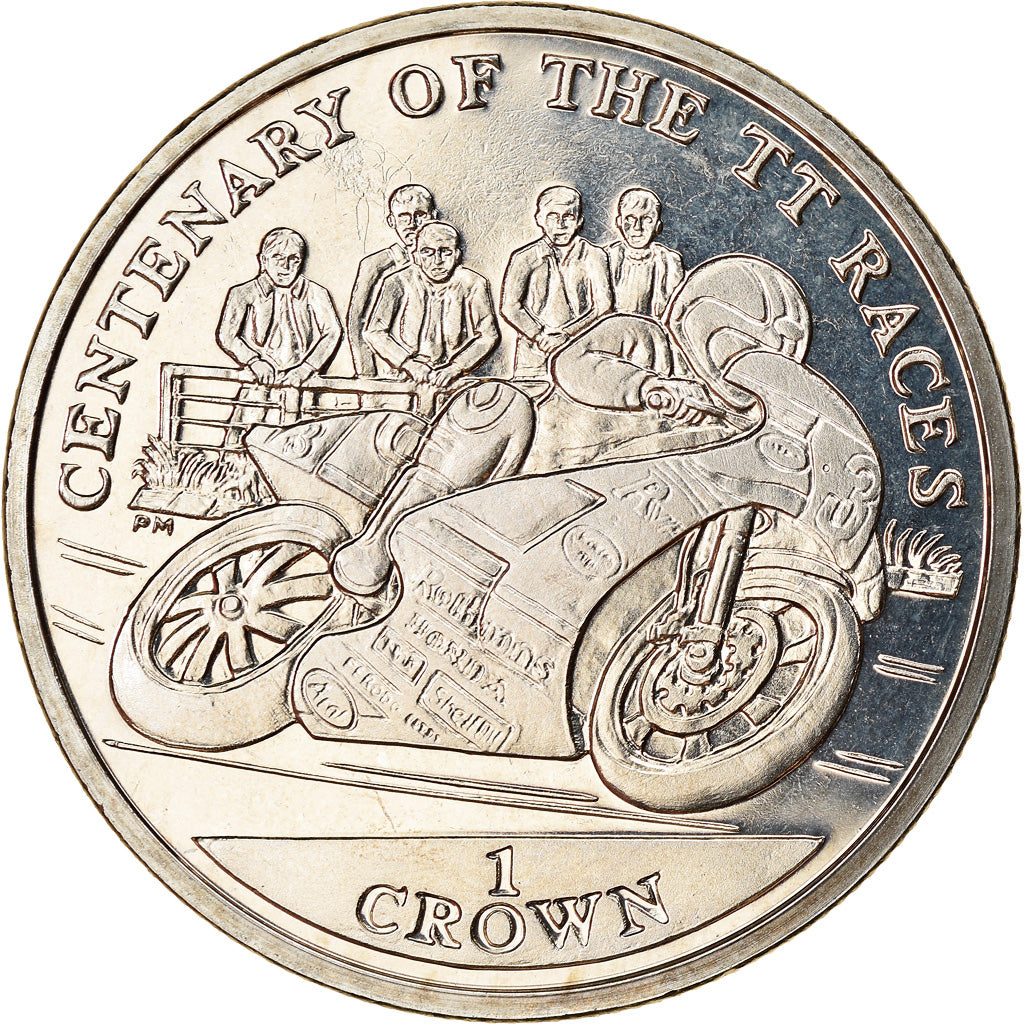 Münze, Isle of Man, Elizabeth II, Crown, 2007, Pobjoy Mint, Turist Trophy -