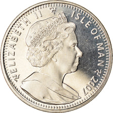 Coin, Isle of Man, Elizabeth II, Crown, 2007, Pobjoy Mint, Turist Trophy - Moto