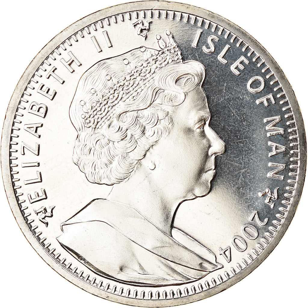 Coin, Isle of Man, Elizabeth II, Crown, 2004, Pobjoy Mint, Victoria Cross