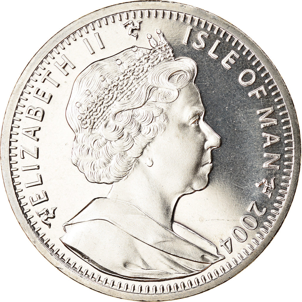 Coin, Isle of Man, Elizabeth II, Crown, 2004, Pobjoy Mint, Victoria Cross