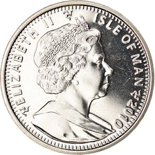 Moneta, Isola di Man, Crown, 2010, Pobjoy Mint, Jeux Olympiques 2012 - Natation