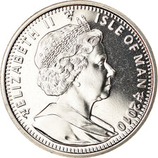 Coin, Isle of Man, Crown, 2010, Pobjoy Mint, Jeux Olympiques 2012 - Natation