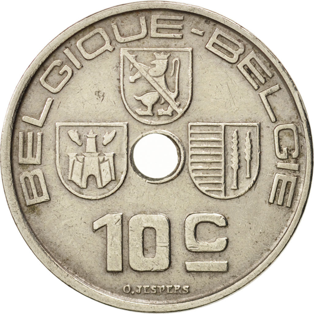 Belgium, 10 Centimes, 1938, AU(50-53), Nickel-brass, KM:112