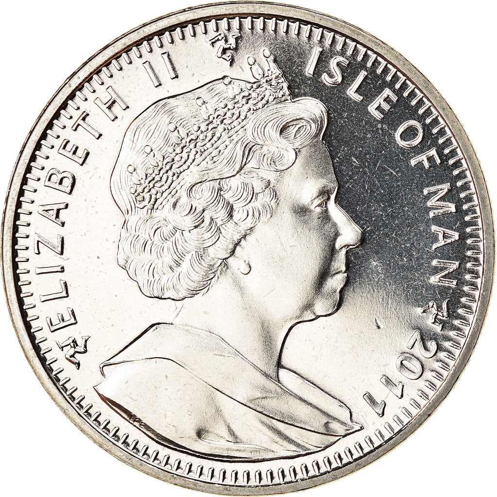 Monnaie, Isle of Man, Elizabeth II, Crown, 2011, Pobjoy Mint, Elizabeth II et le