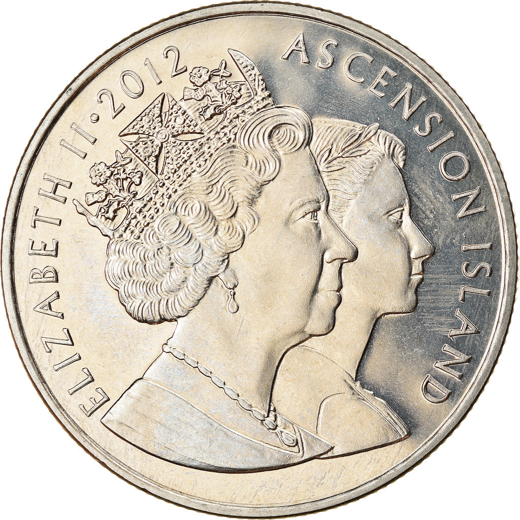 Coin, Ascension Island, 2 Pounds, 2012, Pobjoy Mint, Jubilé de diamant, MS(63)