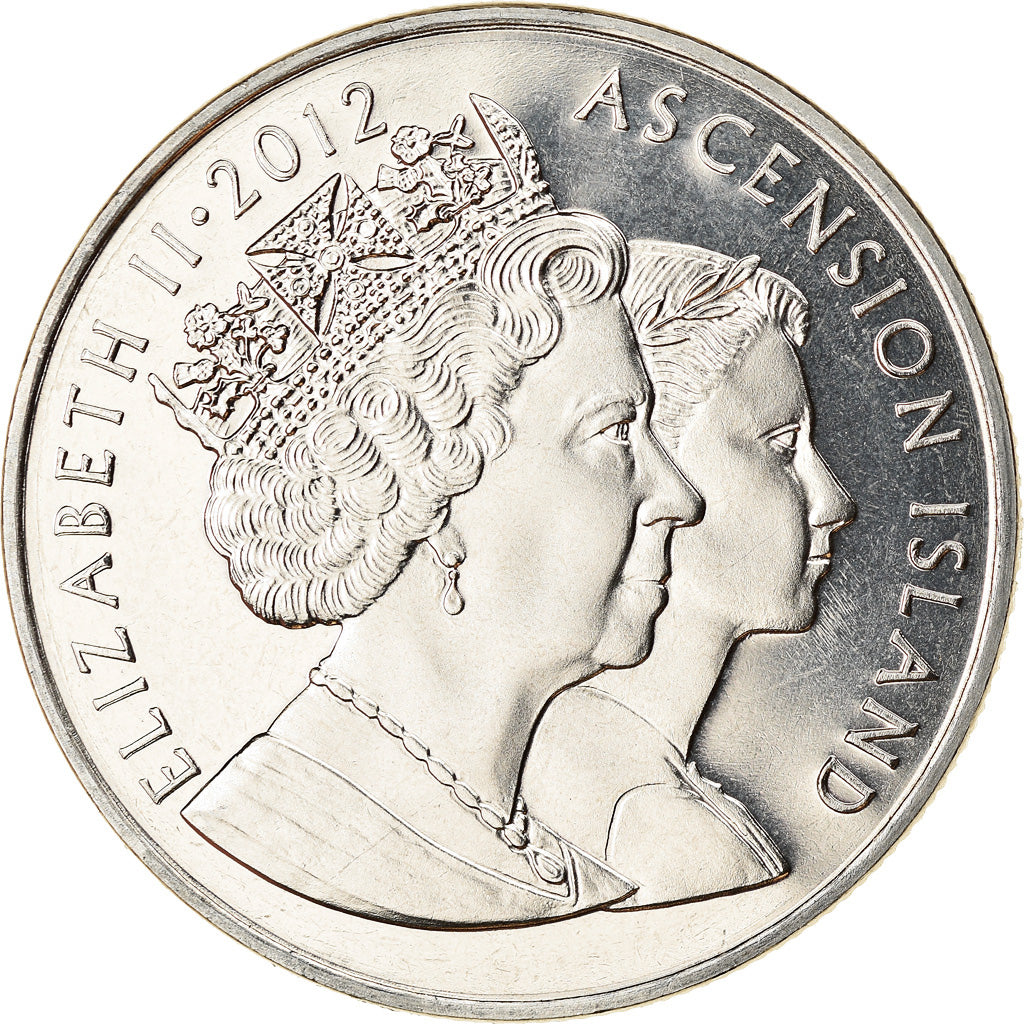 Coin, Ascension Island, 2 Pounds, 2012, Pobjoy Mint, Jubilé de diamant, MS(63)