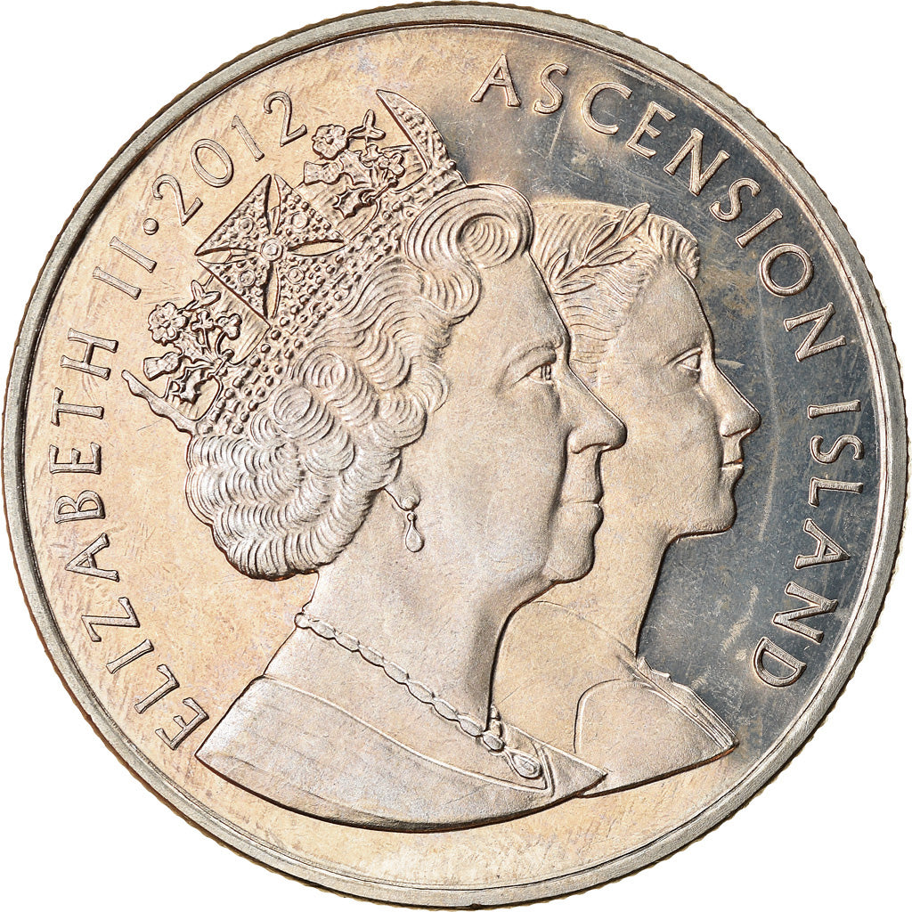 Coin, Ascension Island, 2 Pounds, 2012, Pobjoy Mint, Jubilé de diamant, MS(63)