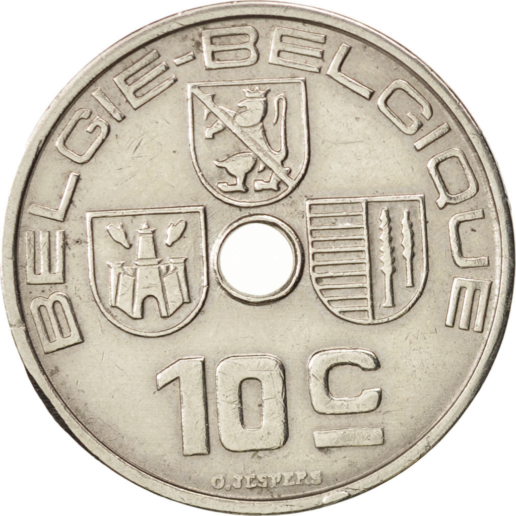 Belgium, 10 Centimes, 1939, AU(50-53), Nickel-brass, KM:113.1