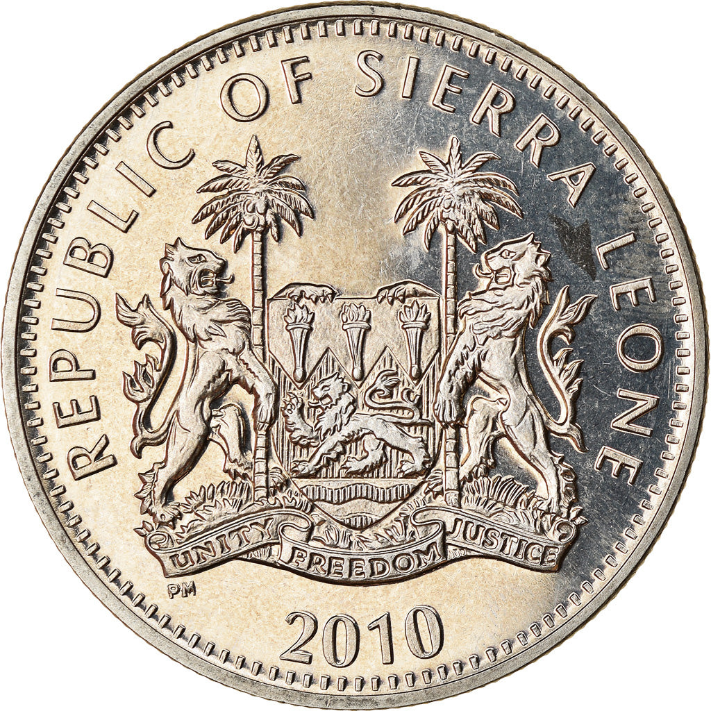 Coin, Sierra Leone, Dollar, 2010, British Royal Mint, Chimpanzé, MS(63)