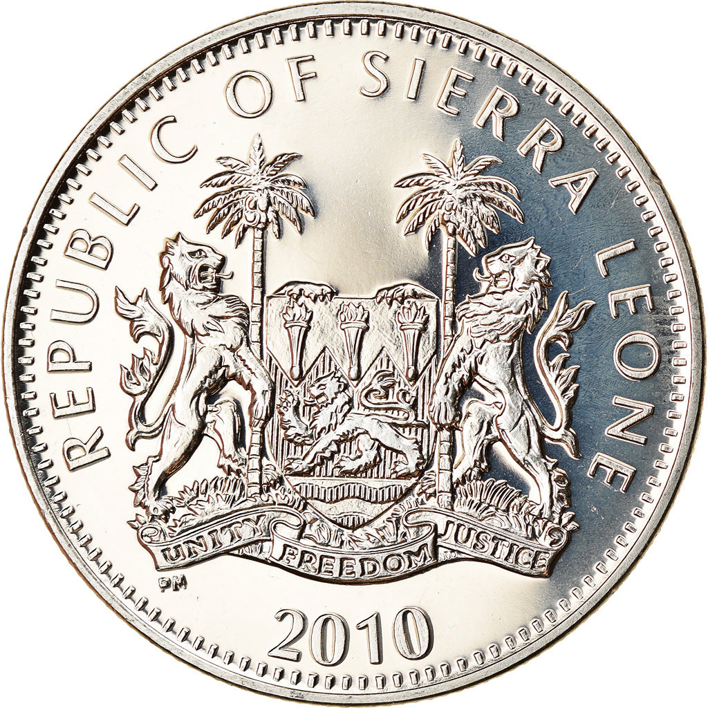 Coin, Sierra Leone, Dollar, 2010, British Royal Mint, Orang-outan, MS(63)