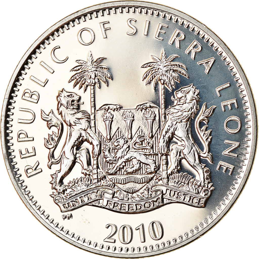 Coin, Sierra Leone, Dollar, 2010, British Royal Mint, Orang-outan, MS(63)