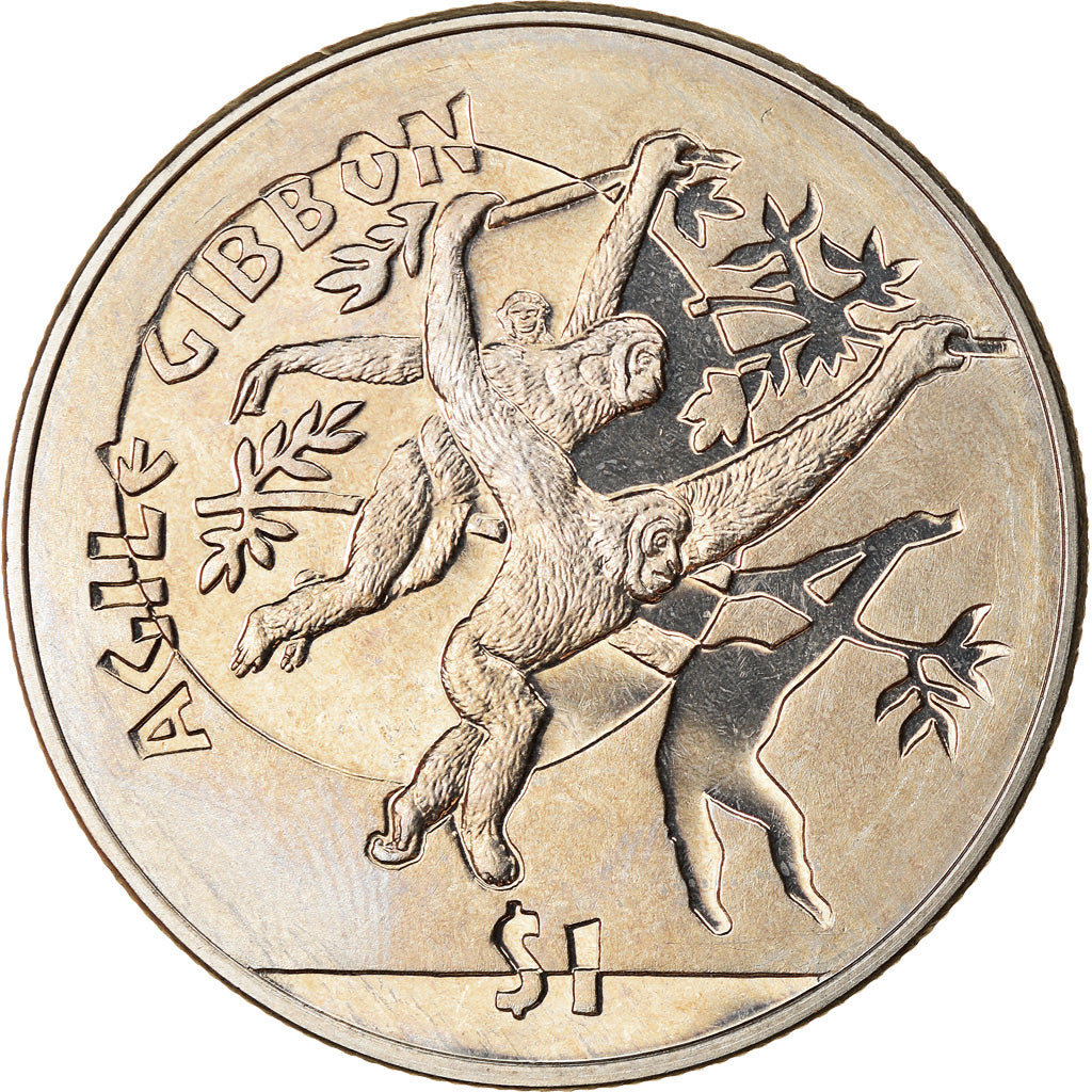 Moneta, Sierra Leone, Dollar, 2011, British Royal Mint, Gibbon, SPL