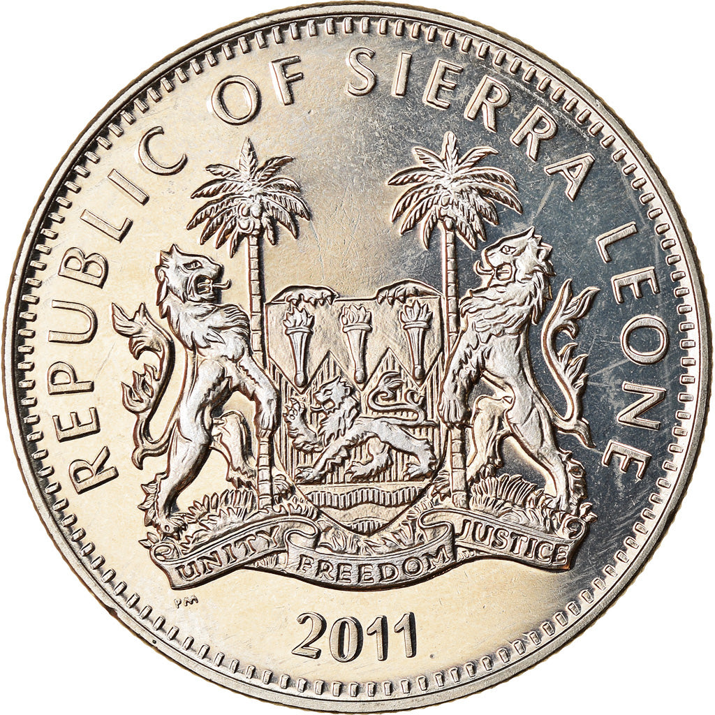 Münze, Sierra Leone, Dollar, 2011, British Royal Mint, Gibbon, UNZ