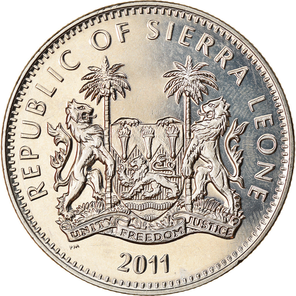 Coin, Sierra Leone, Dollar, 2011, British Royal Mint, Gibbon, MS(63)