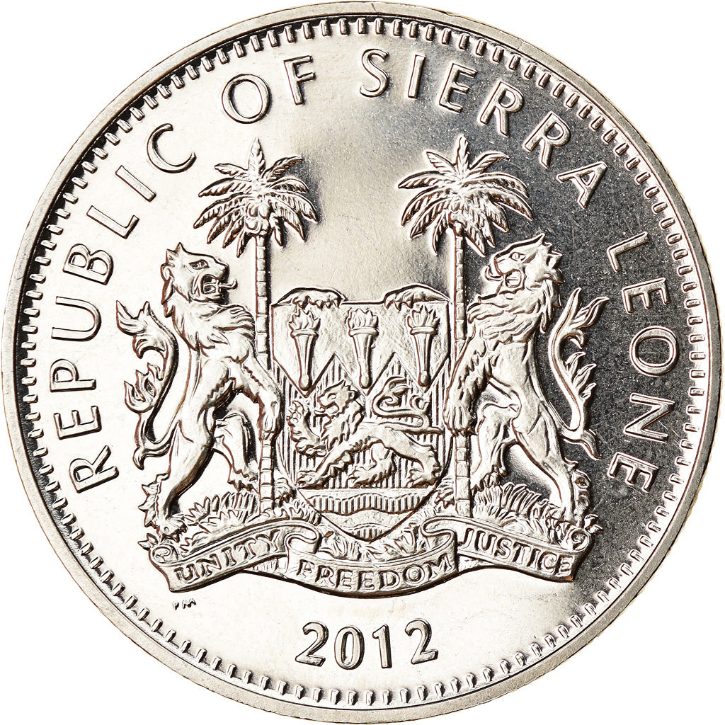 Moneta, Sierra Leone, Dollar, 2012, British Royal Mint, Saut à la perche