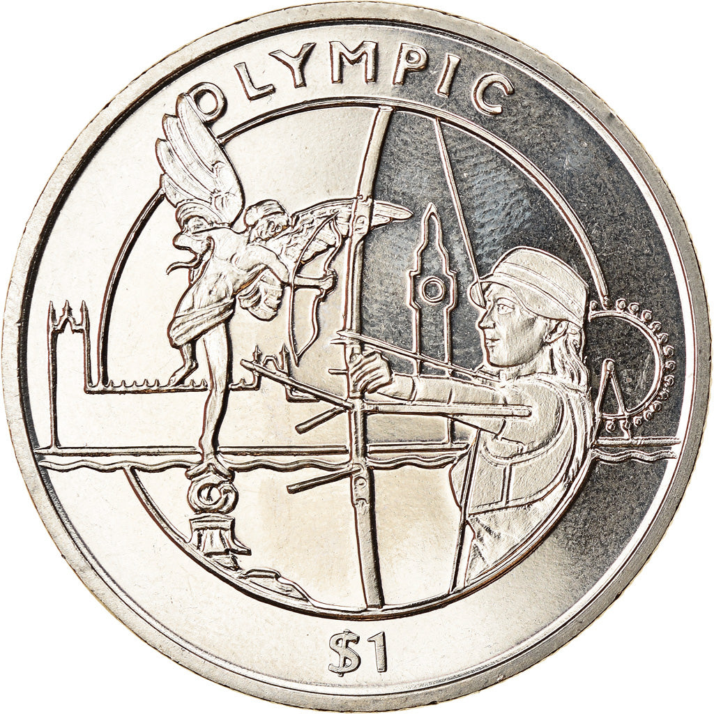 Moneta, Sierra Leone, Dollar, 2012, British Royal Mint, Tir à l'arc, SPL