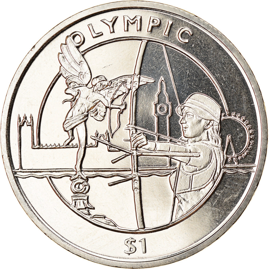Coin, Sierra Leone, Dollar, 2012, British Royal Mint, Tir à l'arc, MS(63)