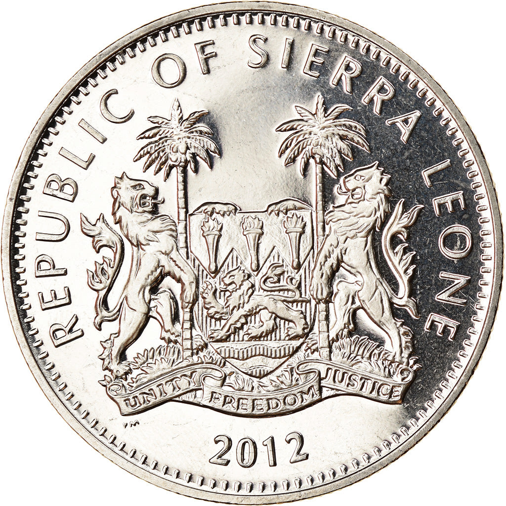 Münze, Sierra Leone, Dollar, 2012, British Royal Mint, Course de haies, UNZ