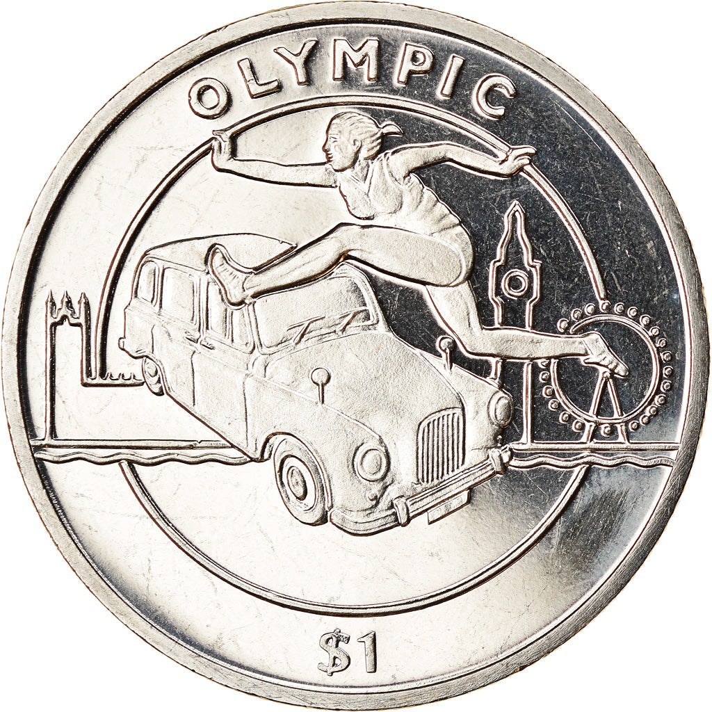 Münze, Sierra Leone, Dollar, 2012, British Royal Mint, Course de haies, UNZ