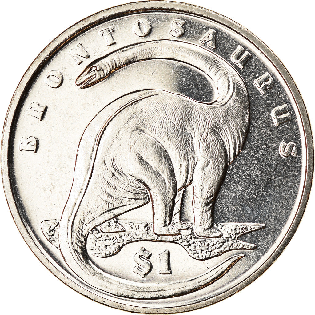 Moneta, Sierra Leone, Dollar, 2006, British Royal Mint, Dinosaures -