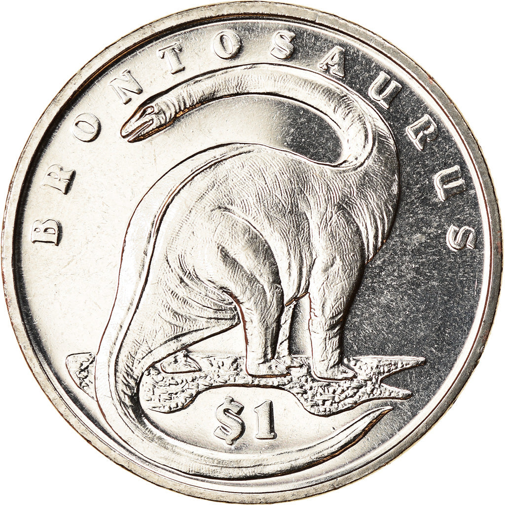 Coin, Sierra Leone, Dollar, 2006, British Royal Mint, Dinosaures - Brontosaure