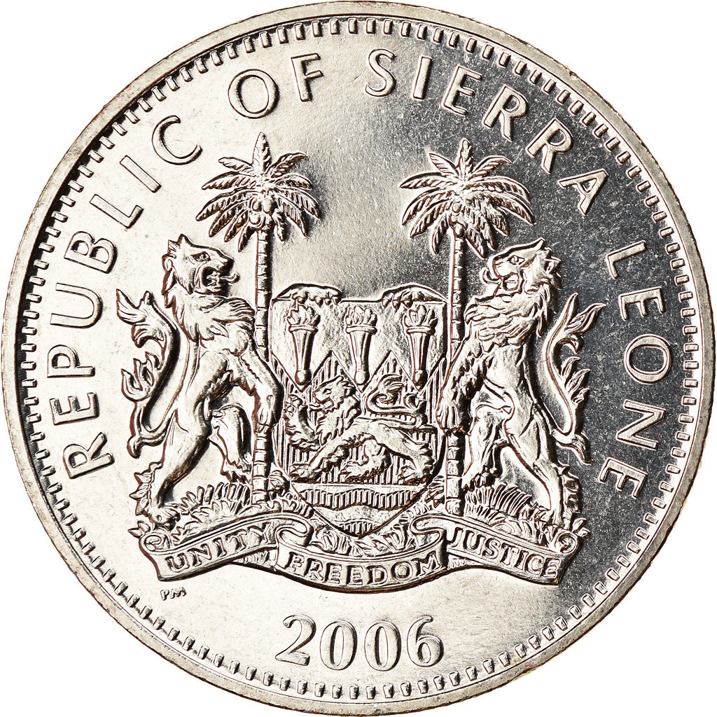 Coin, Sierra Leone, Dollar, 2006, Pobjoy Mint, Dinosaures - Tyrannosaure