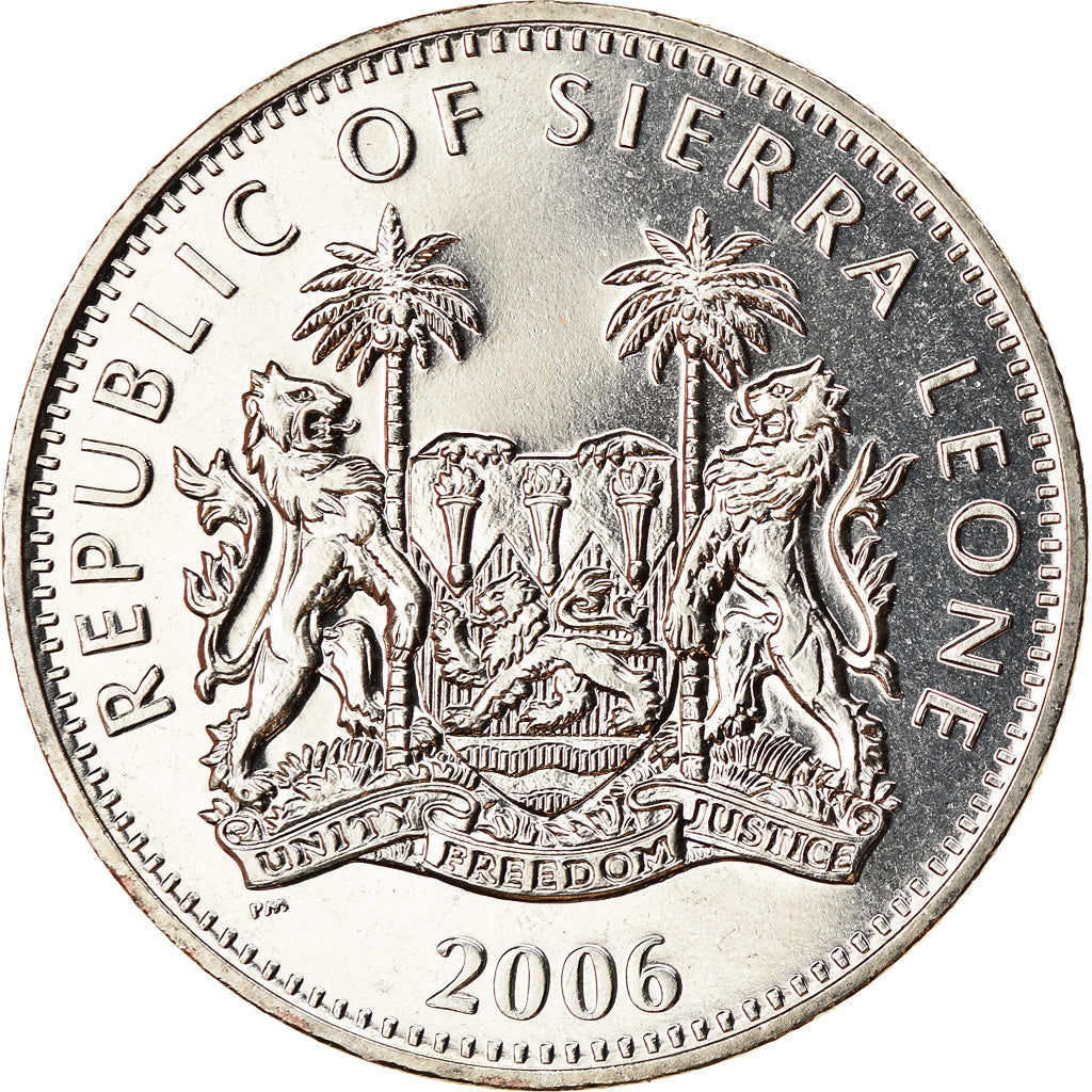 Coin, Sierra Leone, Dollar, 2006, Pobjoy Mint, Dinosaures - Tyrannosaure
