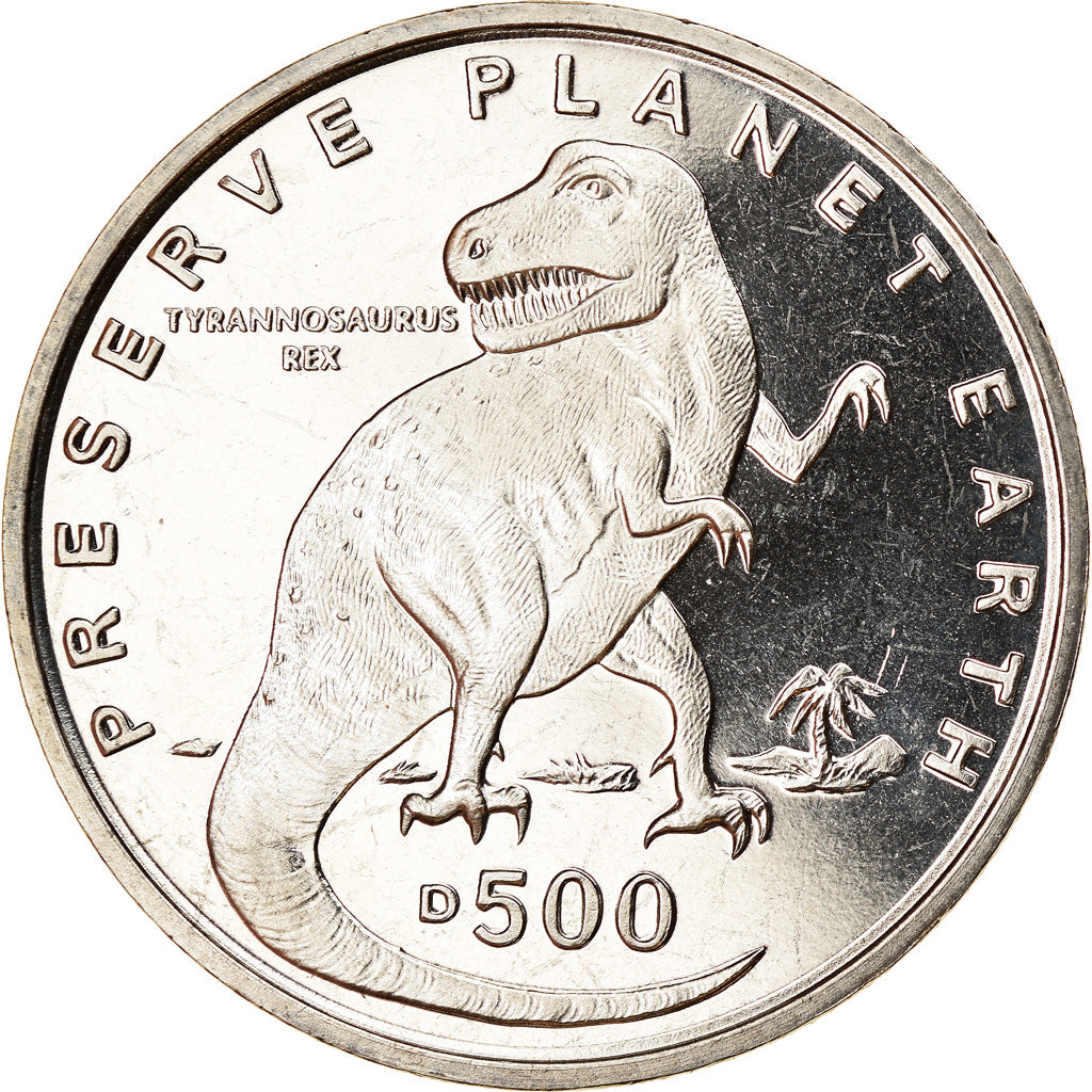 Monnaie, Bosnia - Herzegovina, 500 Dinara, 1993, British Royal Mint, Dinosaures