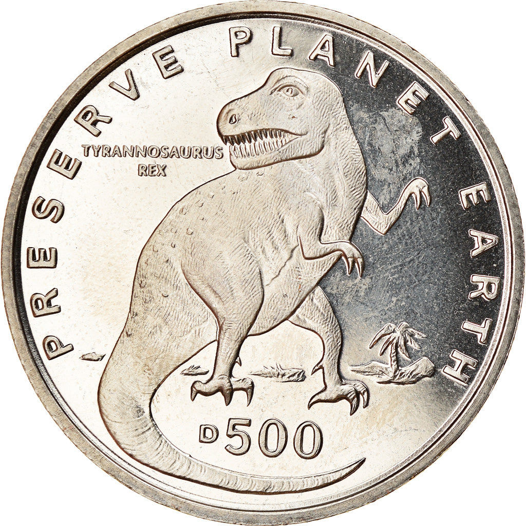 Moneta, Bosnia - Erzegovina, 500 Dinara, 1993, British Royal Mint, Dinosaures -