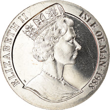 Coin, Isle of Man, Elizabeth II, Crown, 1998, Pobjoy Mint, Bateaux - Queen Mary