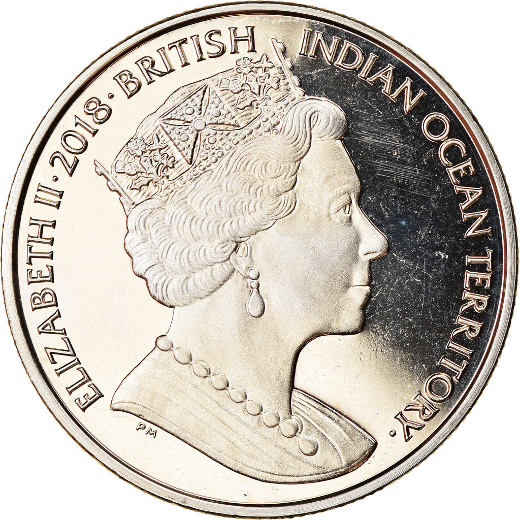 Monnaie, Océan Indien Britannique, 2 Pounds, 2018, Vie sous-marine - Crabe de