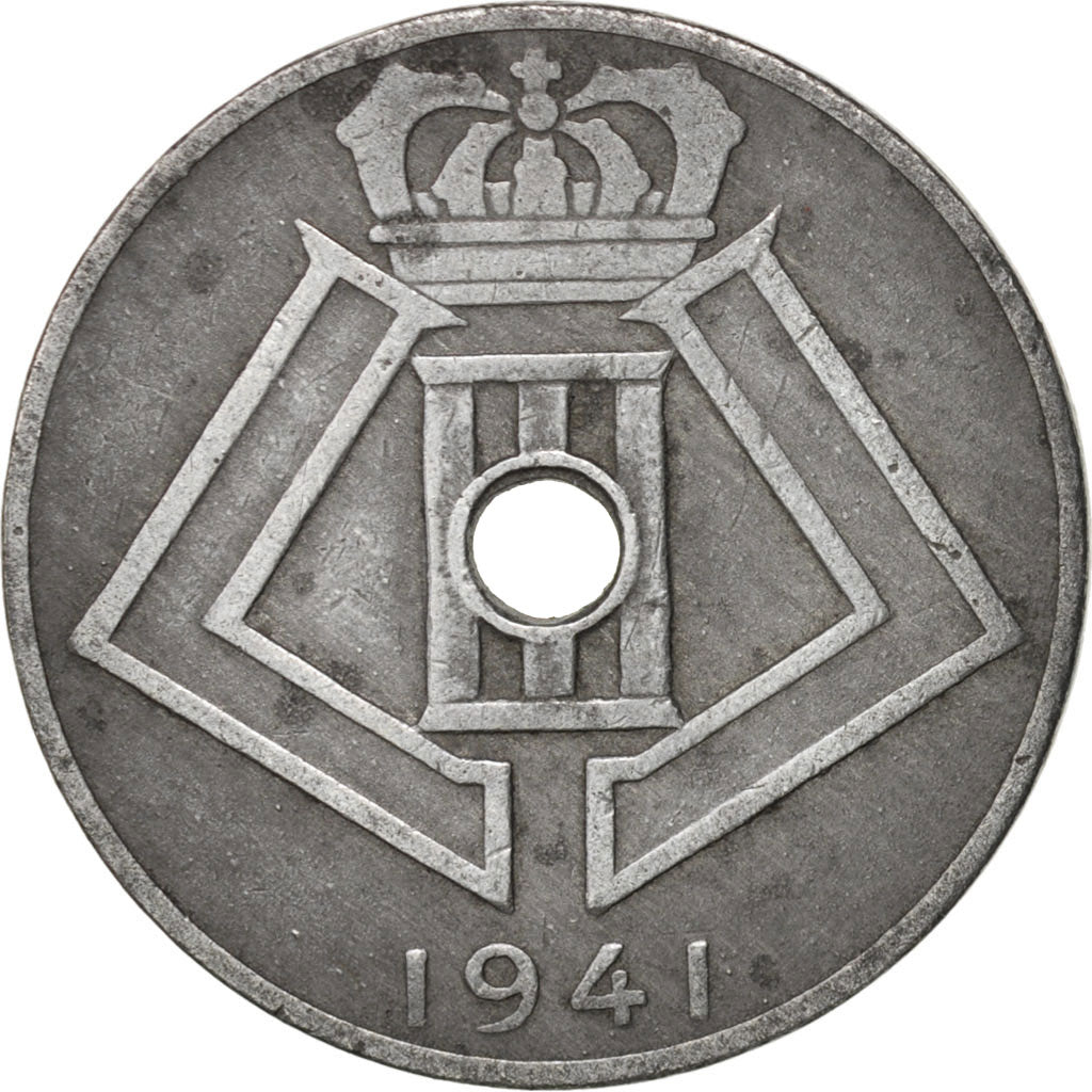 Belgium, 10 Centimes, 1941, EF(40-45), Zinc, KM:126