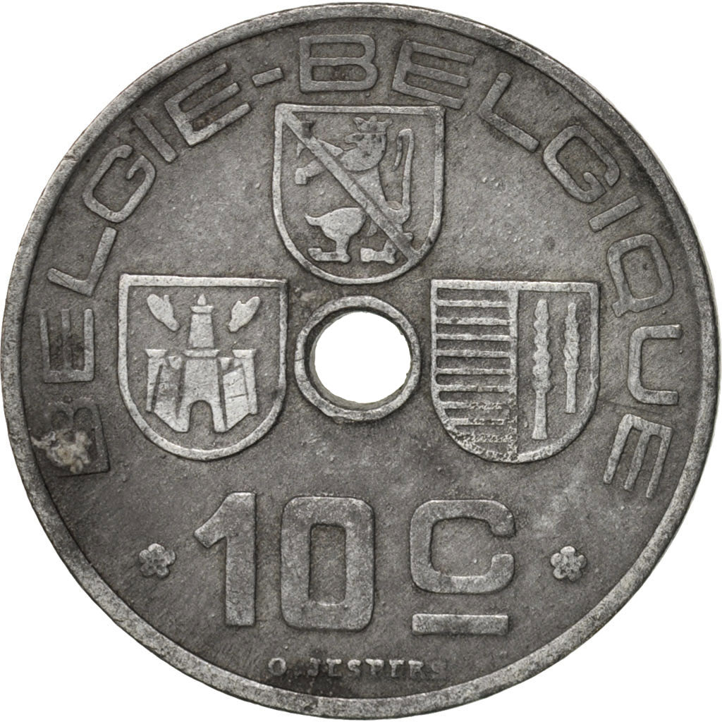 Belgium, 10 Centimes, 1941, EF(40-45), Zinc, KM:126