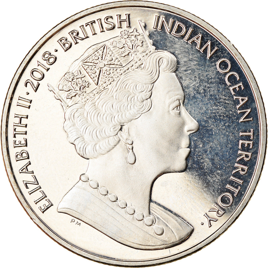 Coin, British Indian Ocean, 2 Pounds, 2018, Centenaire de la 1ère guerre