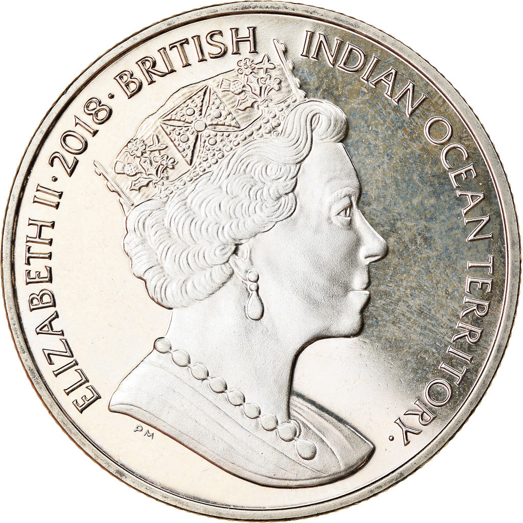 Coin, British Indian Ocean, 2 Pounds, 2018, Centenaire de la 1ère guerre