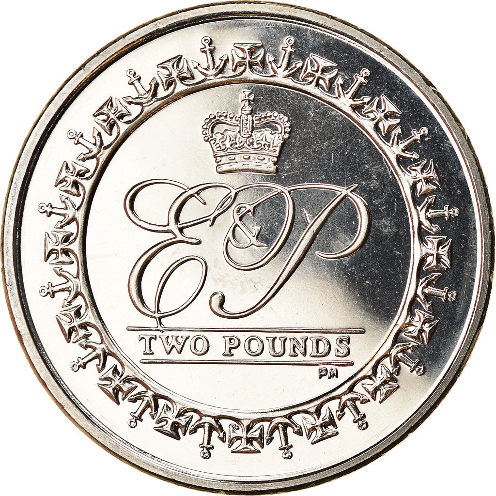 Münze, British Indian Ocean, 2 Pounds, 2011, Vies consacrées au devoir royal