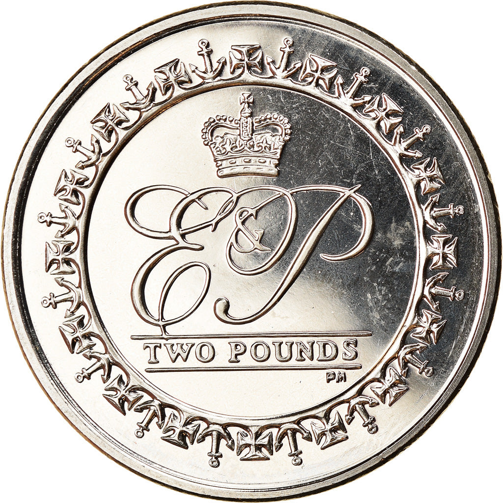 Münze, British Indian Ocean, 2 Pounds, 2011, Vies consacrées au devoir royal