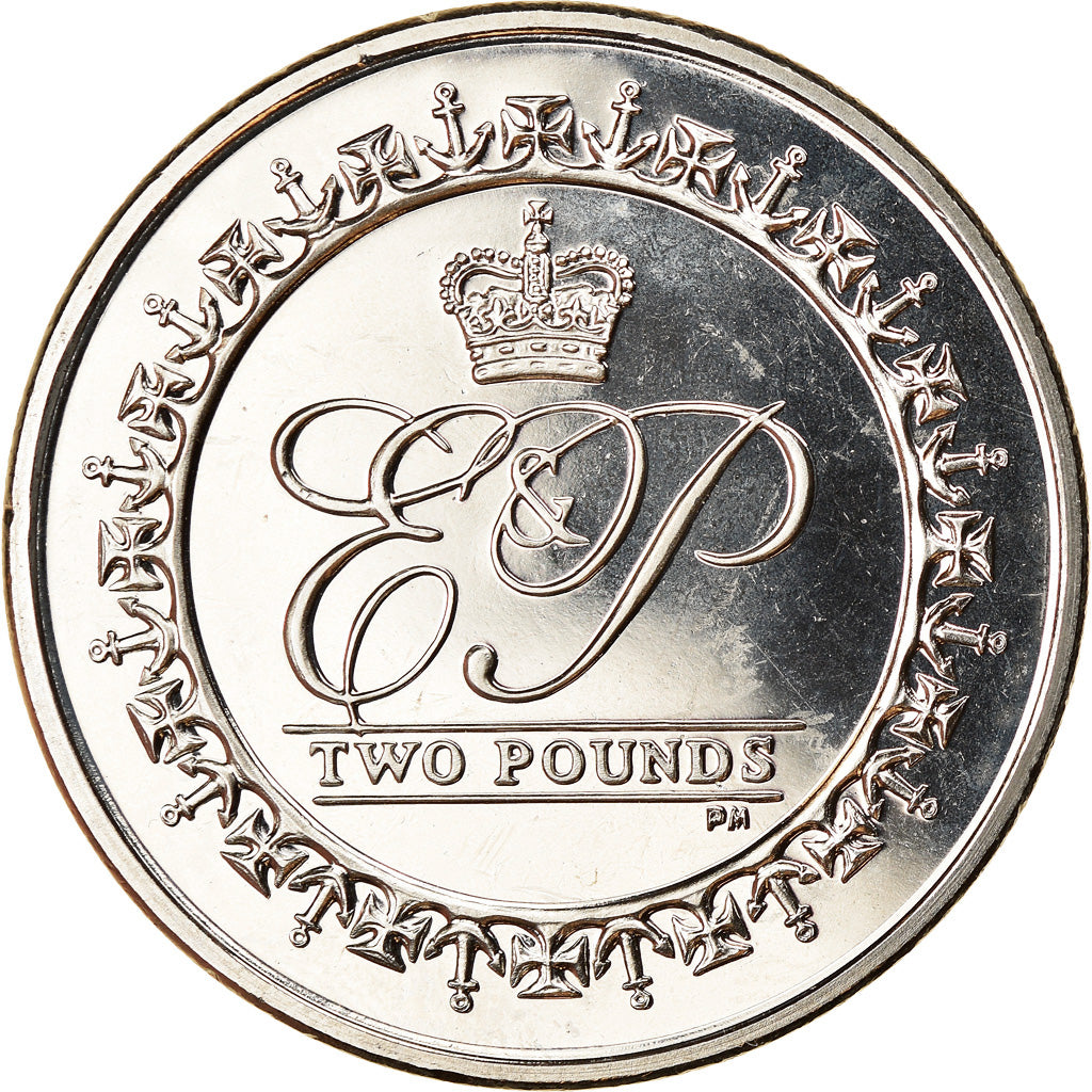 Coin, British Indian Ocean, 2 Pounds, 2011, Vies consacrées au devoir royal