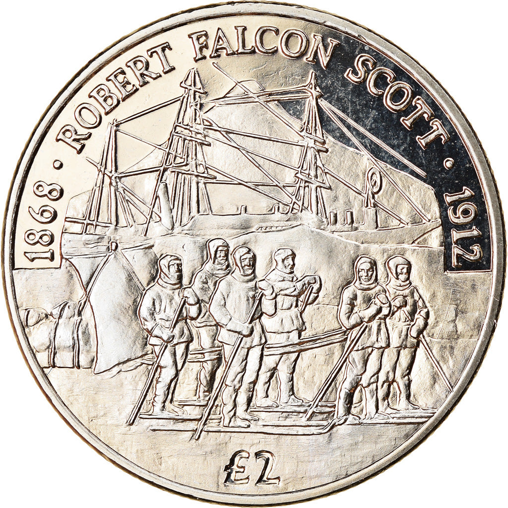 Münze, British Antarctic Territory, 2 Pounds, 2018, Robert Falcon Scott, UNZ