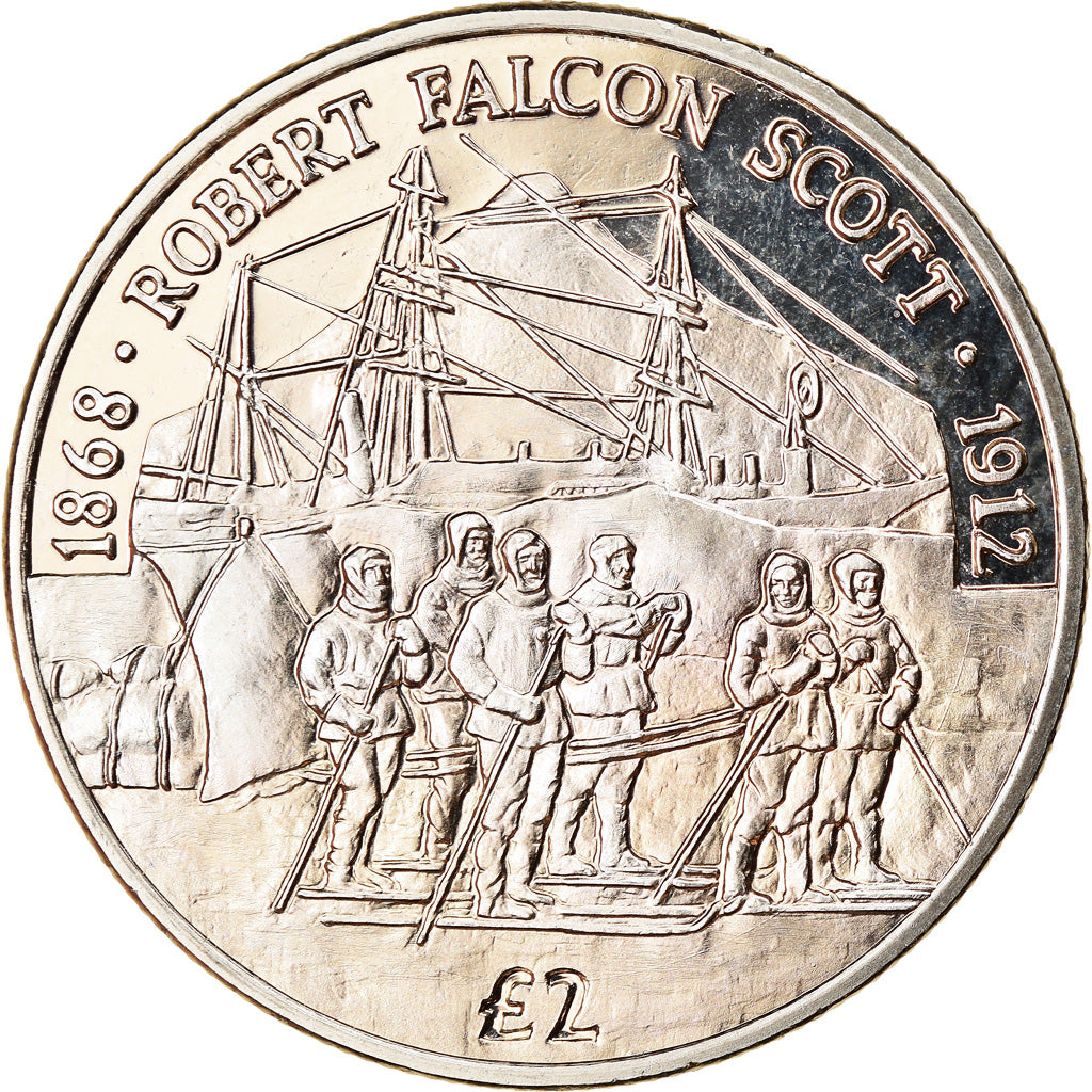 Münze, British Antarctic Territory, 2 Pounds, 2018, Robert Falcon Scott, UNZ