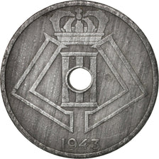 Coin, Belgium, 25 Centimes, 1943, EF(40-45), Zinc, KM:131