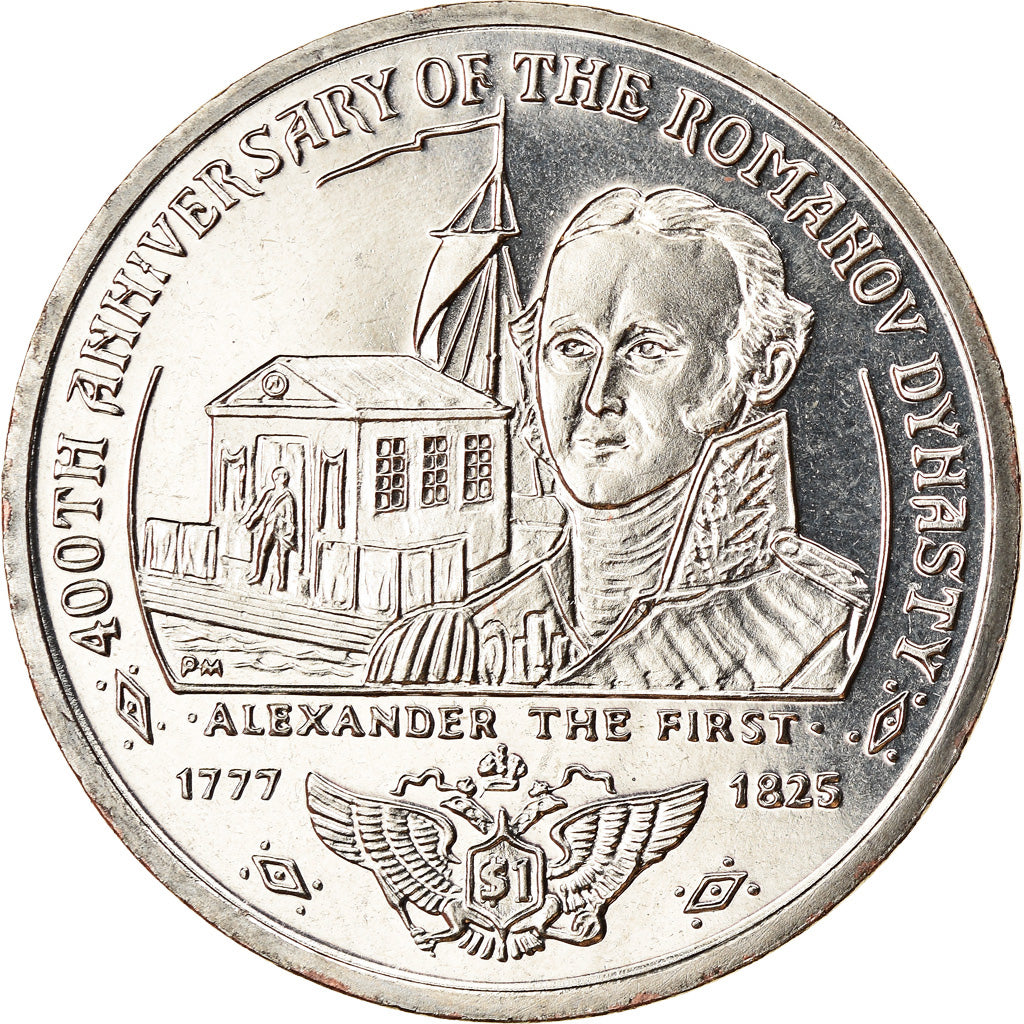Coin, BRITISH VIRGIN ISLANDS, Dollar, 2013, Franklin Mint, Dynastie Romanov -