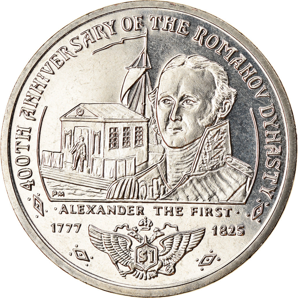 Coin, BRITISH VIRGIN ISLANDS, Dollar, 2013, Franklin Mint, Dynastie Romanov -