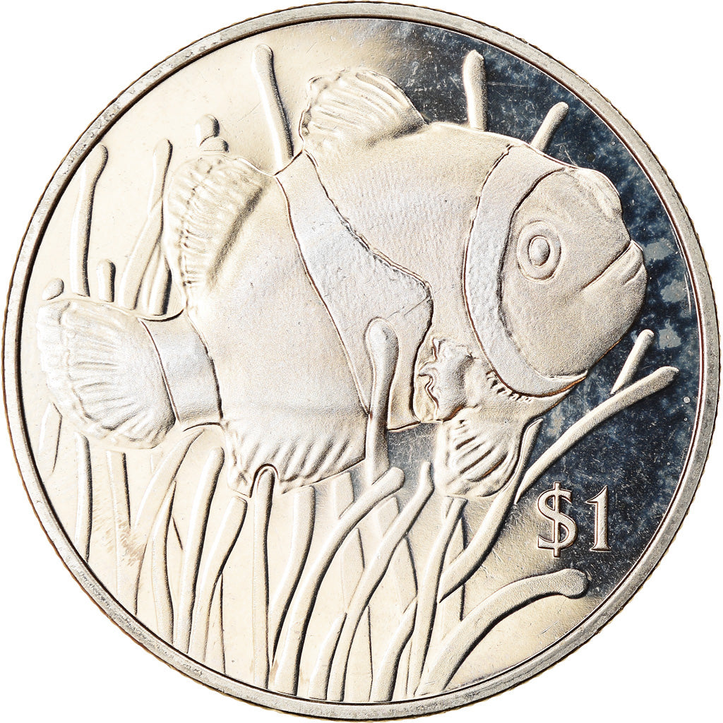 Munten, BRITSE MAAGDENEILANDEN, Dollar, 2018, Franklin Mint, Vie sous-marine -