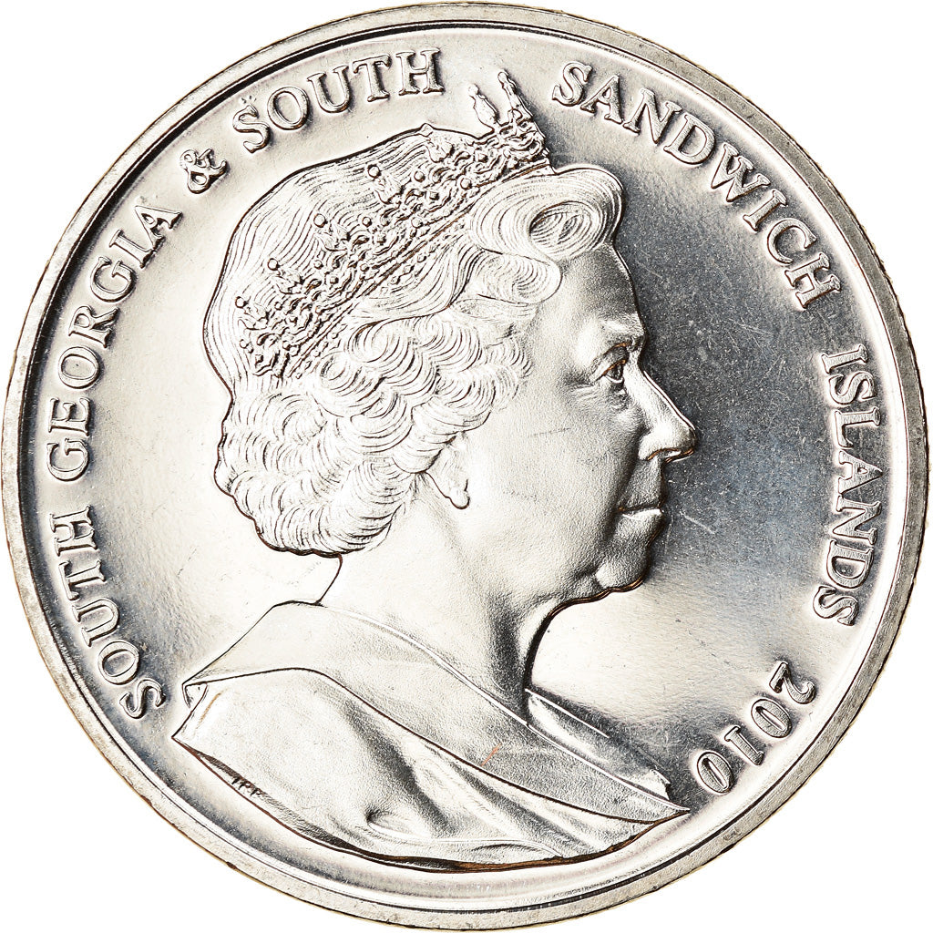 Monnaie, South Georgia and the South Sandwich Islands, 2 Pounds, 2010, Course