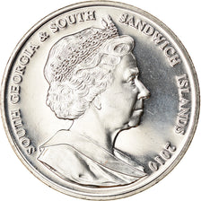 Monnaie, South Georgia and the South Sandwich Islands, 2 Pounds, 2010, Course