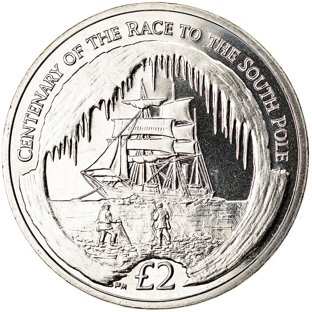 Monnaie, South Georgia and the South Sandwich Islands, 2 Pounds, 2010, Course